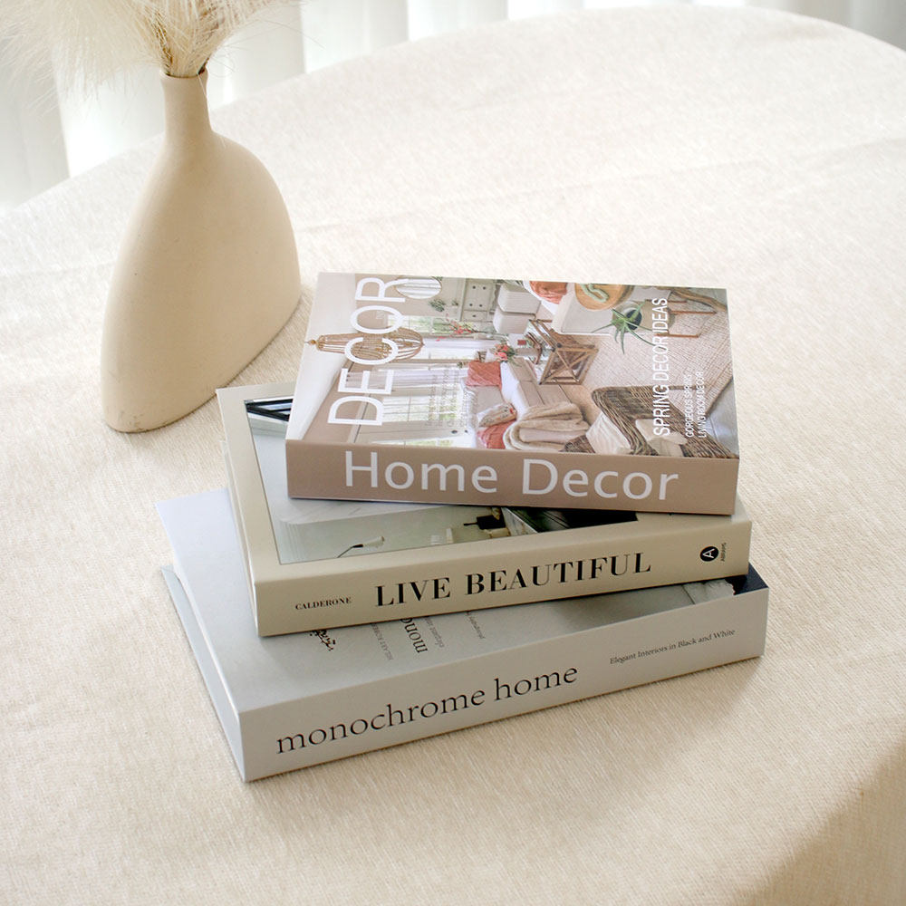 Home Decor Magazine - Set di 3 Libri Finti Decorativi