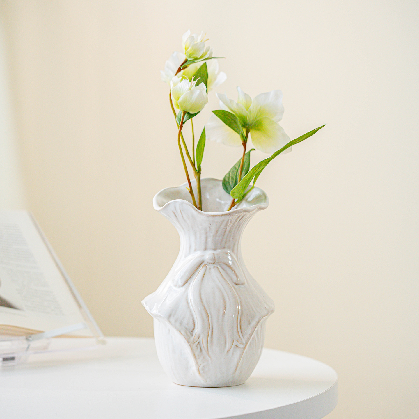 Pampas Grass Decor - CAPIRON Vaso in ceramica nordico retrò