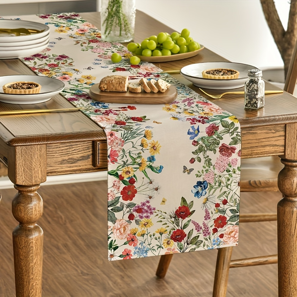 Runner da tavolo floreale colo - Linen Table Runner recensione e prezzo