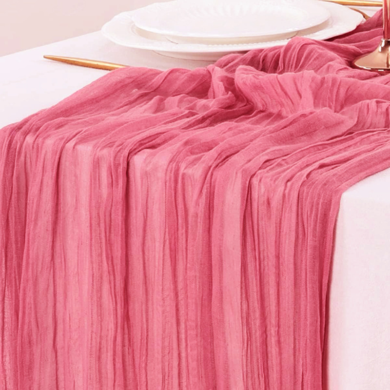 Runner da tavolo rosso garza d - Linen Table Runner recensione e prezzo