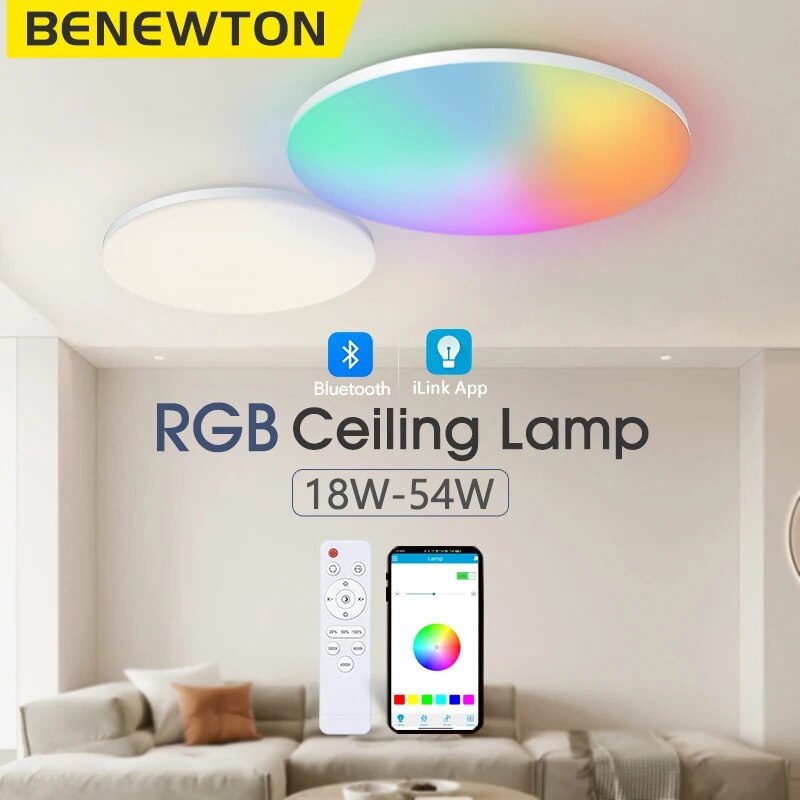 BENEWTON Smart plafoniera RGB  - Home Decor Free App recensione e prezzo
