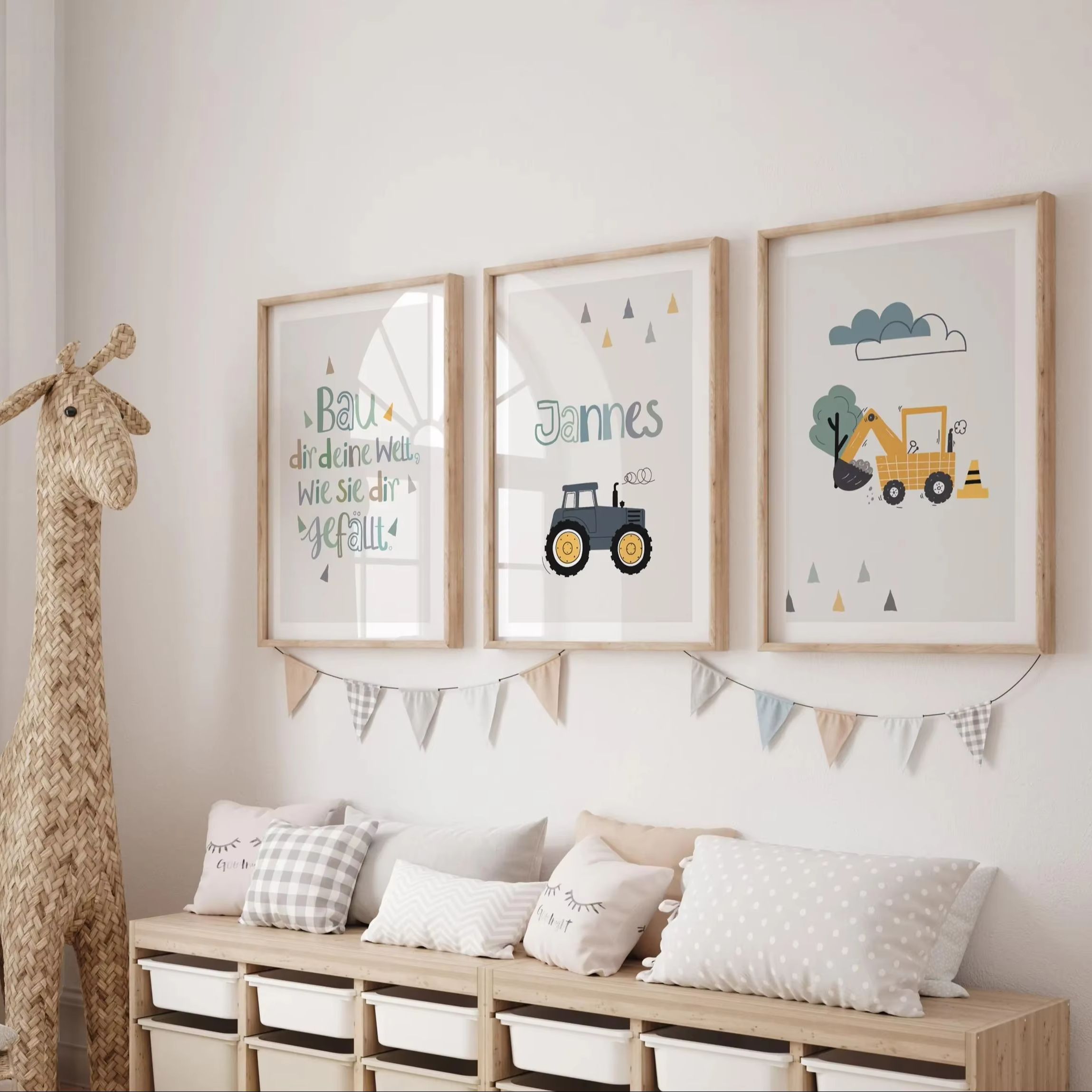 Set di 3 Poster in Tela con St - Home Decor Theme recensione e prezzo