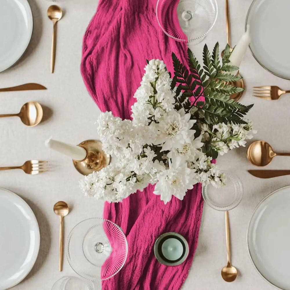1 Pezzo Runner da Tavolo Pliss - Linen Table Runner recensione e prezzo