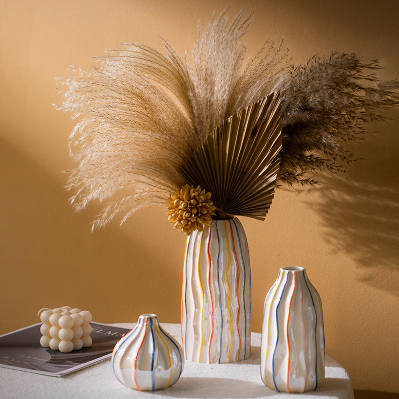 CAPIRON Vaso in ceramica a str - Pampas Grass Decor recensione e prezzo