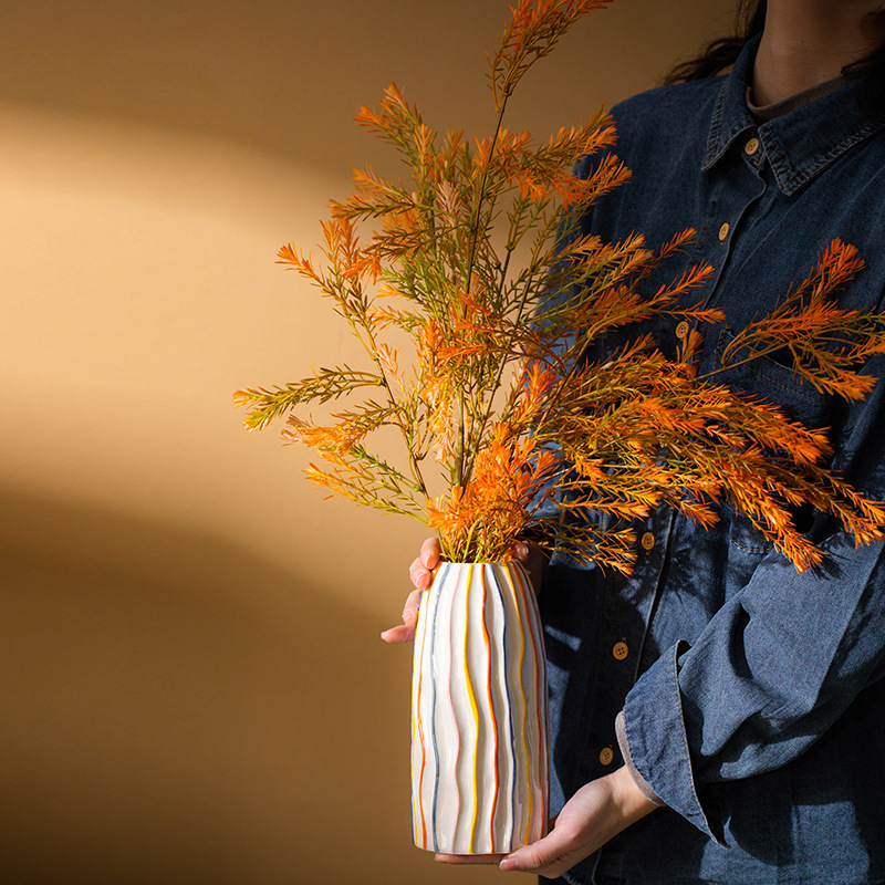 CAPIRON Vaso in ceramica a str - Pampas Grass Decor recensione e prezzo