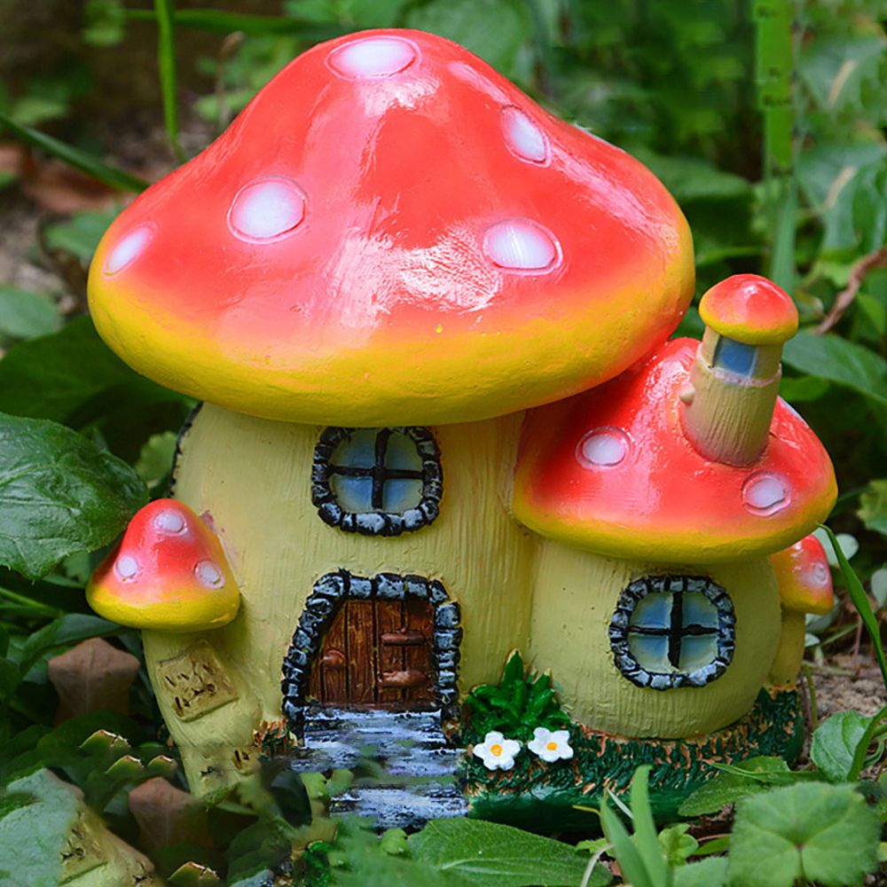 Miniatura fungo casa resina fa - Home Decor Za recensione e prezzo